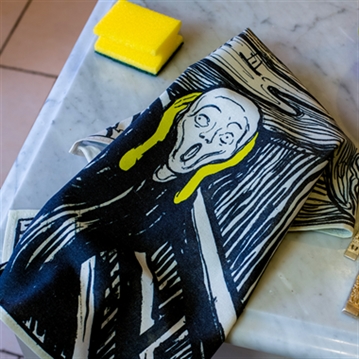 The After Dinner Scream Tea Towel