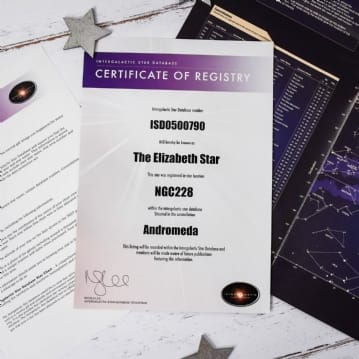Personalised Name A Star Gift Box 