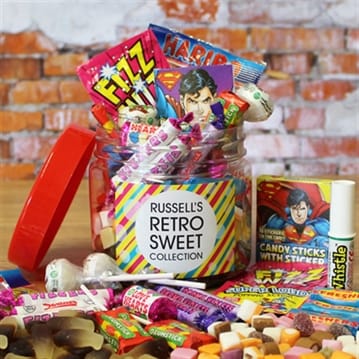 Personalised Retro Sweet Taster Jar