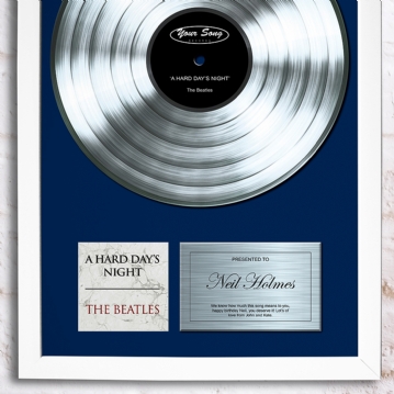 Personalised Favourite Song Poster