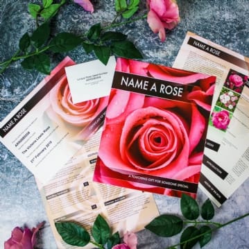 personalised name a rose bush