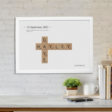 Personalised Love Tiles Poster