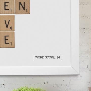 Personalised Love Tiles Poster