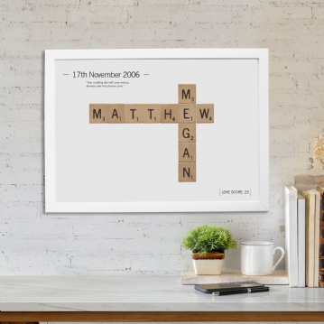 Personalised Love Tiles Poster