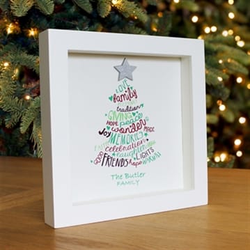 Personalised Christmas Family Print