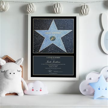Personalised A Star Is Born Baby Award Poster