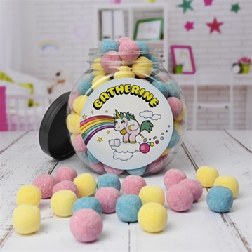Unicorn Poop Personalised Sweet Jar