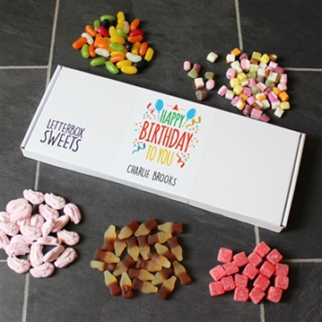 Happy Birthday Personalised Letterbox Sweets