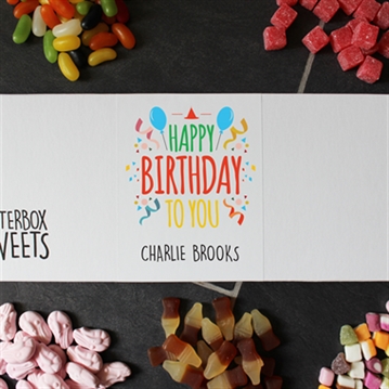 Happy Birthday Personalised Letterbox Sweets