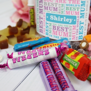 Personalised Best Mum Sweet Jar