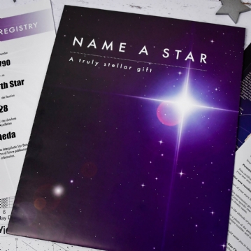 Budget Personalised Name a Star Gift Set