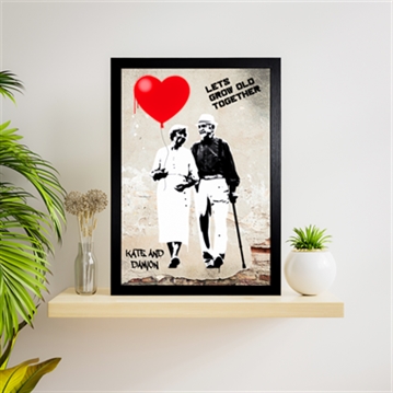 Personalised Grow Old Together Framed Print 