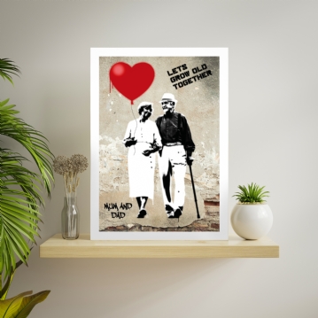 Personalised Grow Old Together Framed Print 