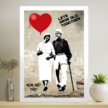 Personalised Grow Old Together Framed Print 