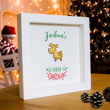 Personalised My First Christmas Framed Print