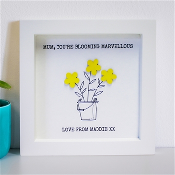 Personalised Blooming Marvellous Mum Print
