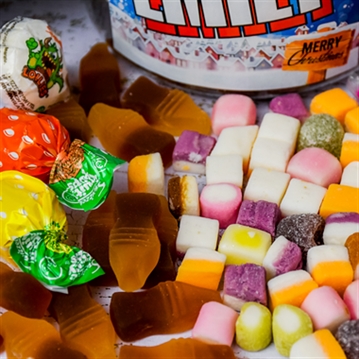 Personalised Christmas Favourites Sweet Jar