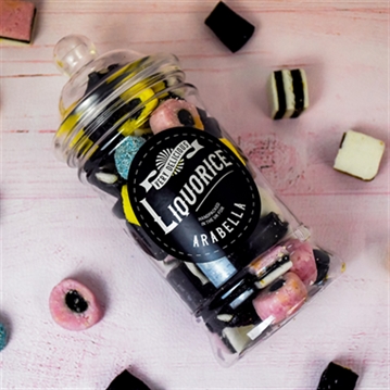 Personalised Liquorice All Sorts Retro Sweet Jar