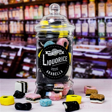 Personalised Liquorice All Sorts Retro Sweet Jar