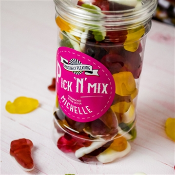 Personalised Pick 'n' Mix Retro Sweet Jar