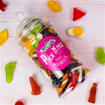 Personalised Pick 'n' Mix Retro Sweet Jar