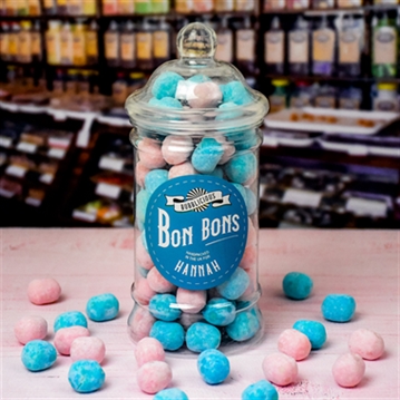 Personalised Bubblegum Bon Bon Retro Sweet Jar