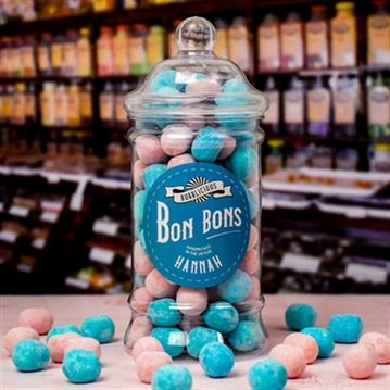 Personalised Bubblegum Bon Bon Retro Sweet Jar