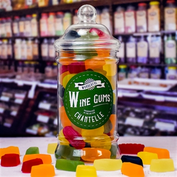 Personalised Wine Gums Retro Sweet Jar
