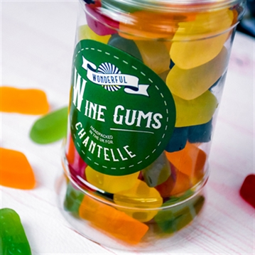 Personalised Wine Gums Retro Sweet Jar