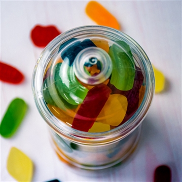 Personalised Wine Gums Retro Sweet Jar