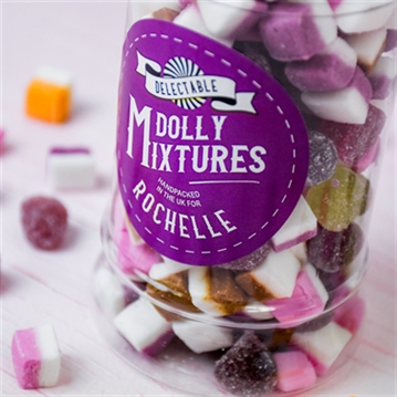 Personalised Dolly Mixtures Retro Sweet Jar