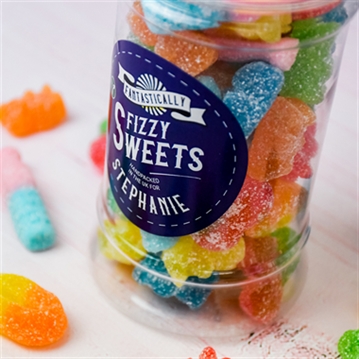 Personalised Retro Fizzy Sweet Jar