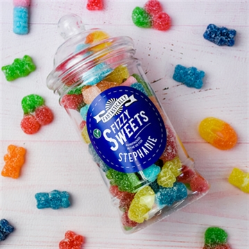 Personalised Retro Fizzy Sweet Jar