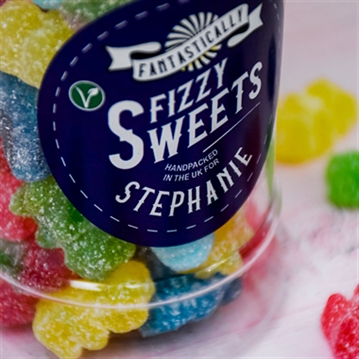 Personalised Retro Fizzy Sweet Jar
