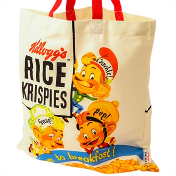 Vintage Kelloggs Rice Crispies Snap Crackle & Pop Tote Bag