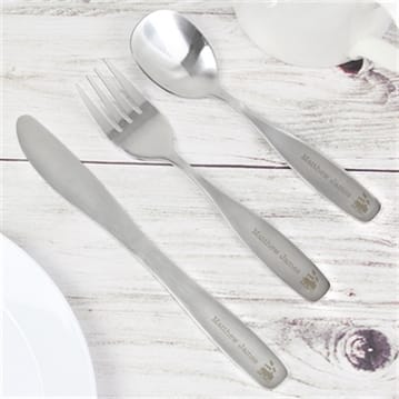 Personalised Children's Cutlery Set