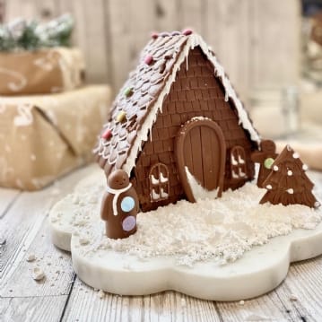 Decorate Your Own Chocolate Christmas House