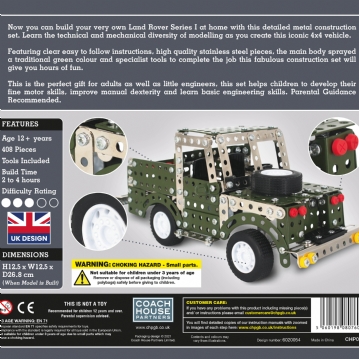 Land Rover Model Metal Construction Set