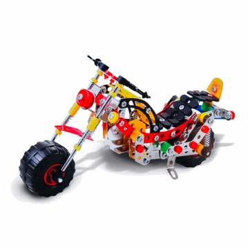 Chopper Motorcycle Metal Construction Set