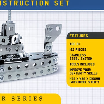 Battleship Mini Builder Metal Construction Set