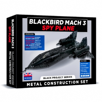 Blackbird Mach 3 Spy Plane Metal Construction Set