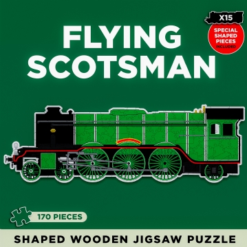 Flying Scotsman Shaped Wooden Jigsaw Puzzle