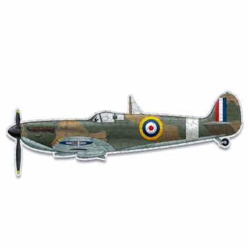 Spitfire Shaped Wooden Jigsaw Puzzle