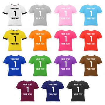 Personalised Football Shirt Shaped Cushions