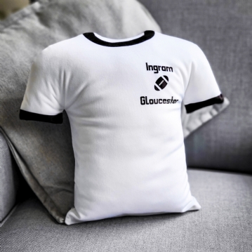 Personalised Rugby Shirt Shaped Cushions
