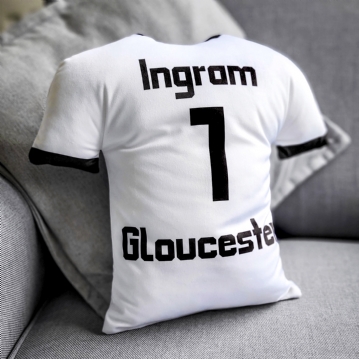 Personalised Rugby Shirt Shaped Cushions