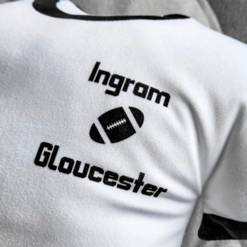 Personalised Rugby Shirt Shaped Cushions