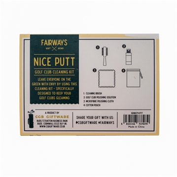 Fairways "Nice Putt" Golf Club Cleaning Kit