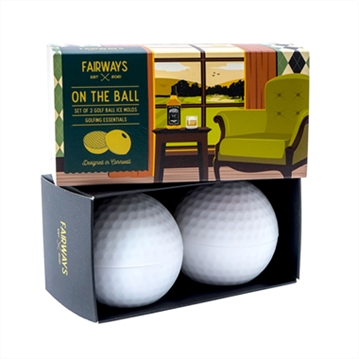 Fairways Set of 2 Golf Ball Ice Molds