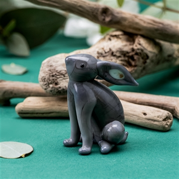 Stargazing Glass Hare Ornament